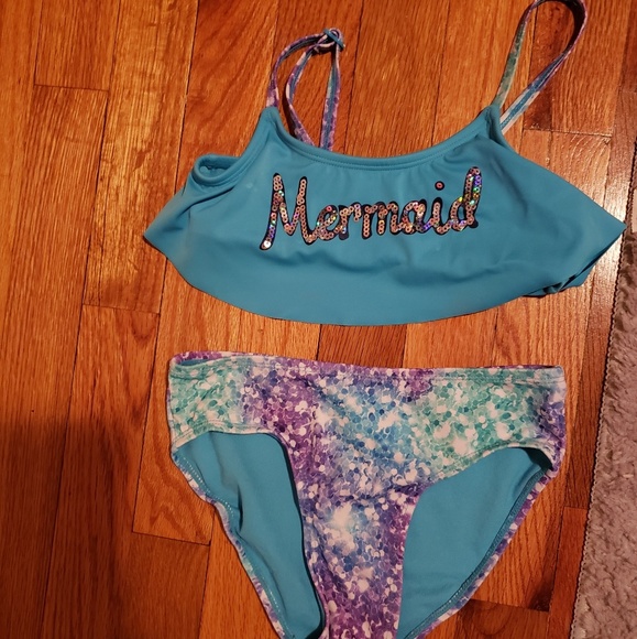 mermaid 2 piece swimsuit